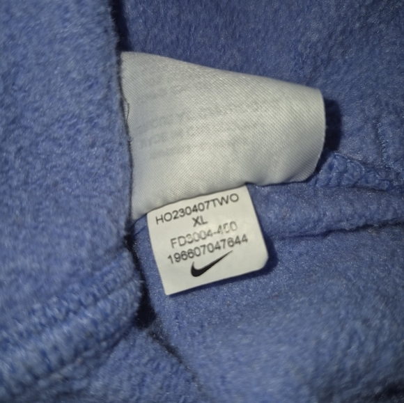 Nike Sportswear Club Fleece Blue Full Zip Hoodie SZ XL - Picture 6 of 8
